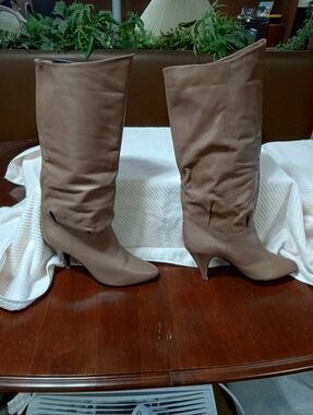 Classic Tall Women's Knee-High Boots in Taupe
